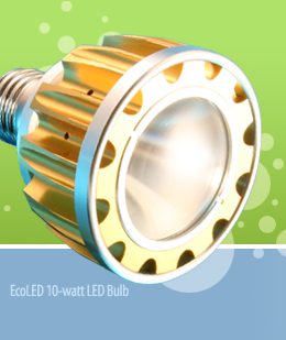 The EcoLED 10-watt LED Bulb